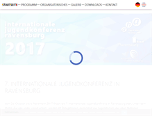Tablet Screenshot of jugendkonferenz.ravensburg.de